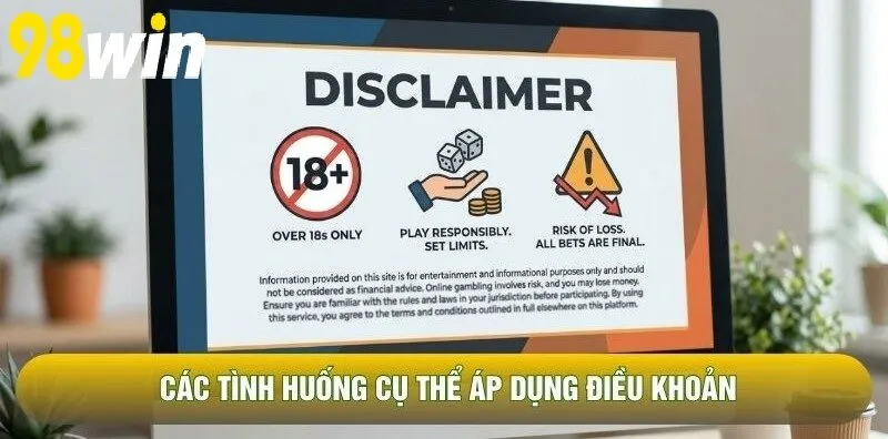 Các tình huống cụ thể áp dụng điều khoản