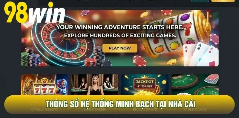 Thông số hệ thống minh bạch tại nhà cái
